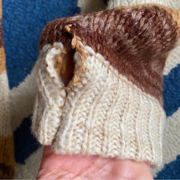 🍂 MOON RIVER BROWN TAN OMBRE KNIT TASSEL PANTS & HOODIE SET! - Picture 16 of 16